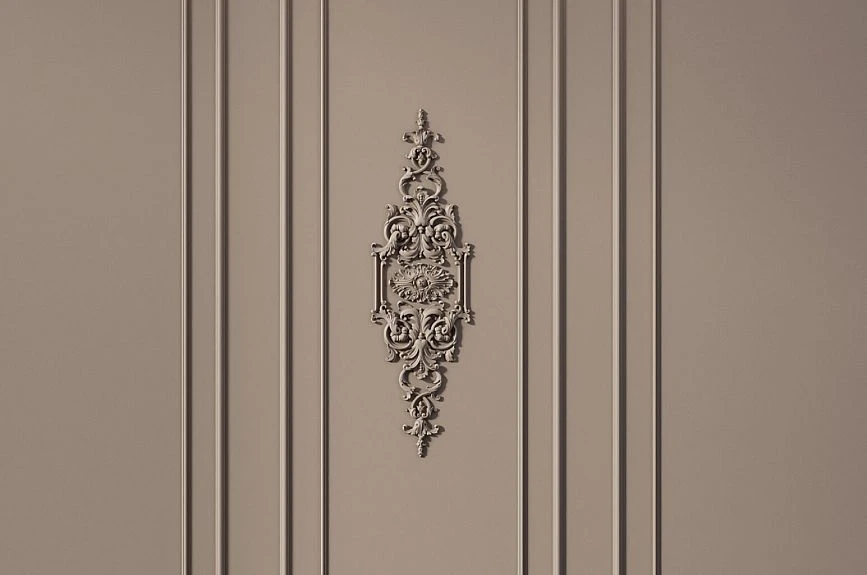 Symmetrical composition of Verona INTPU-030 wall panels for a classic interior