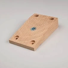 Plate for attaching furniture legs