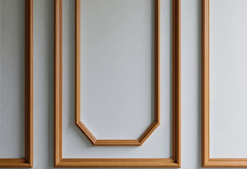 Decorative wooden door strips in interior