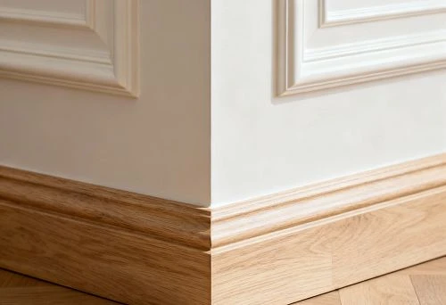 Polyurethane decor and wooden floor skirting &mdash; a harmonious blend of classic and contemporary in interior design
