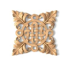 Carved overlay N-336 made of wood on the wall