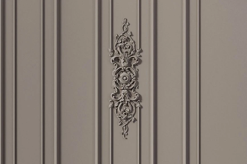 Stucco wall overlays in the Versailles Light collection by STAVROS