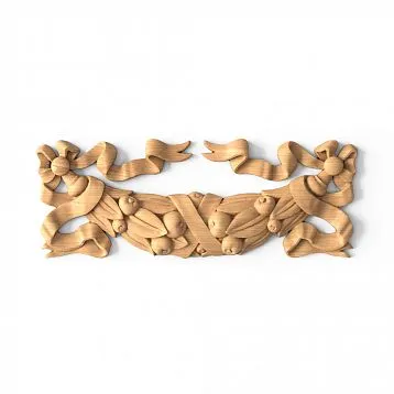 Decorative element for furniture, walls, doors, and ceilings with carved ornament
