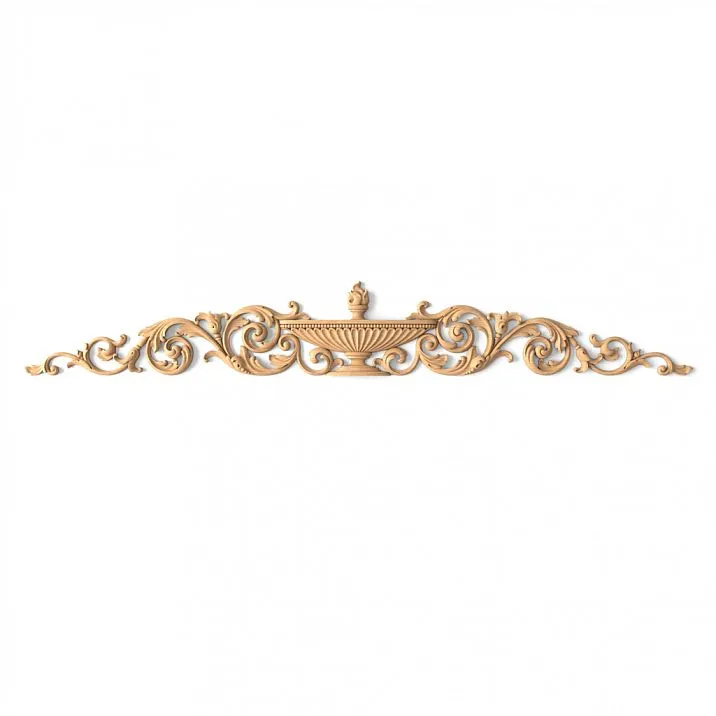 Carved Insert N-268, wooden decor in interior, application