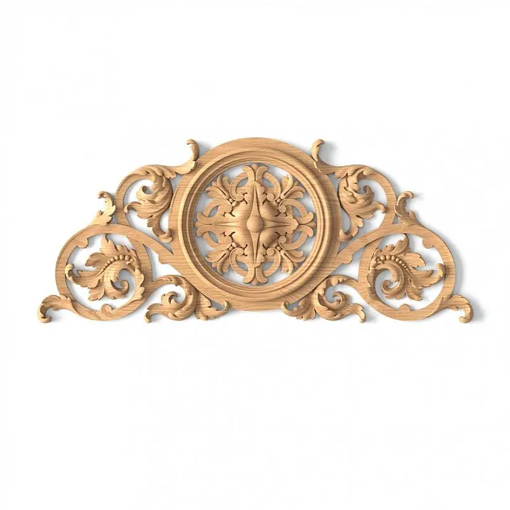 Wood carving in the form of flowers on the inlay N-335