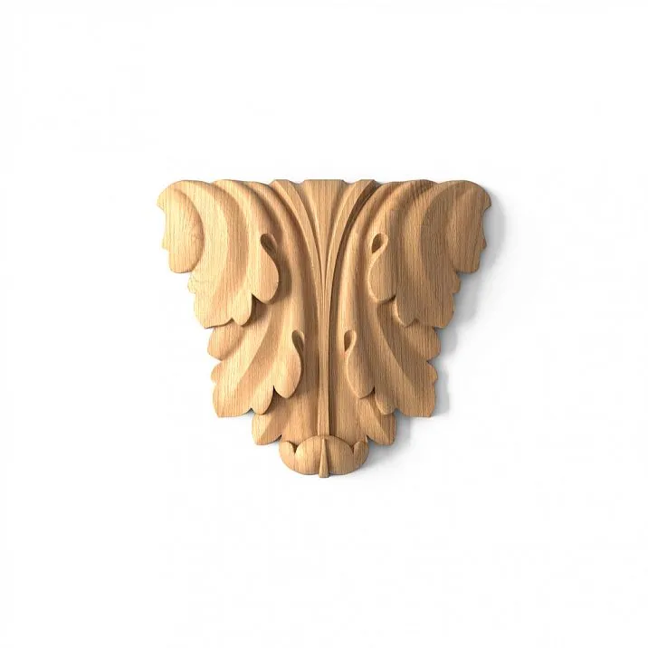 Wooden carved decor for walls, furniture, and other interior elements