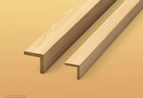 Wooden Corner UG-001 made of oak for decorative finishing and corner protection