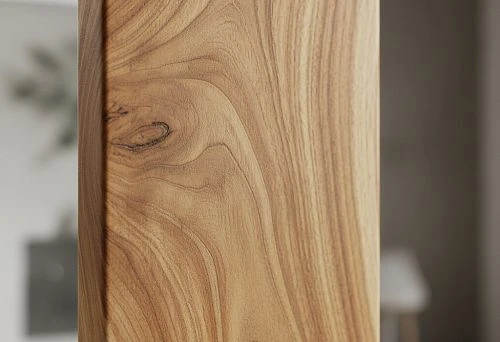 Decorative wooden batten with natural texture close-up