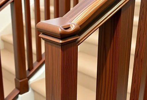 Handmade wooden balusters for stair railings