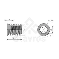 FUR-001 Kit. Furniture leg hardware. Image 313447
