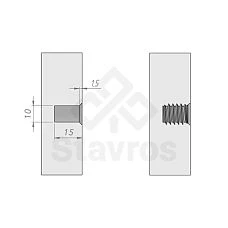 FUR-001 Kit. Furniture leg hardware. Image 313447