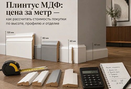 MDF skirting board with price per linear meter