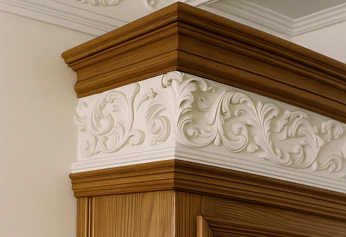 Furniture Molding and Wooden Cornices in Classic Interior