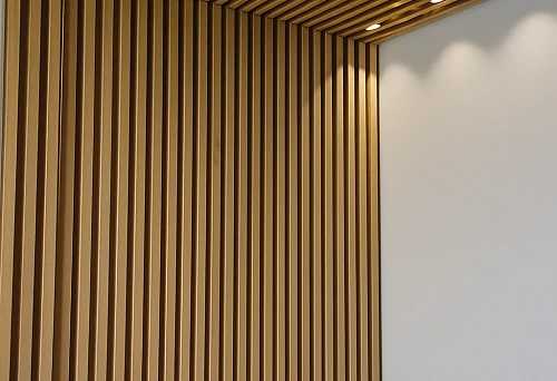 Wooden and MDF Slats on Walls and Ceilings in Modern Interior Design