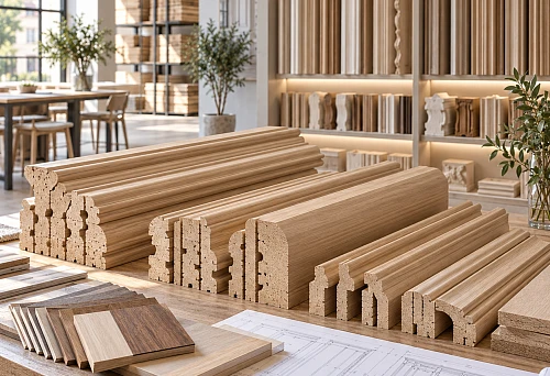 Wholesale wooden trim from the manufacturer for outfitting an interior project
