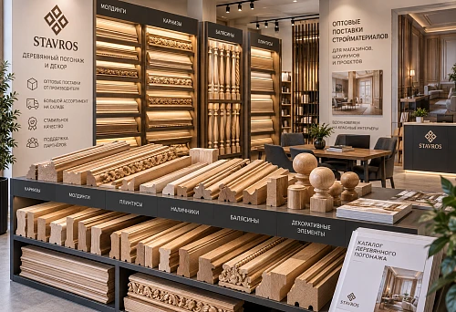 Wholesale building materials and wooden trim for shops
