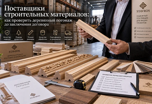 Building material suppliers and inspection of wooden trim