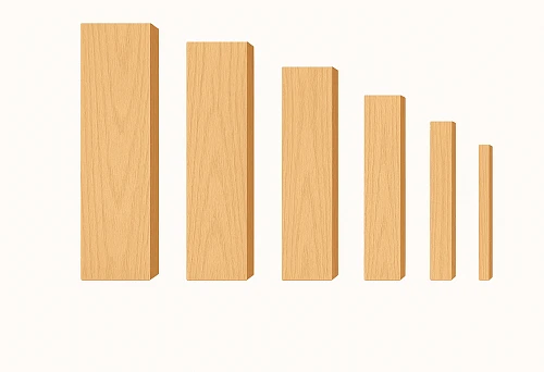 Wooden rails of various sizes for purchase in Novosibirsk