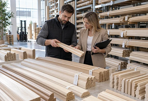 Wholesale materials and wooden mouldings selected without noticeable color variation