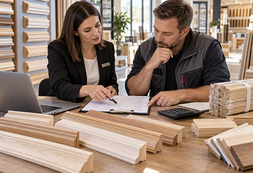 Changing a wooden moulding order before production and delivery