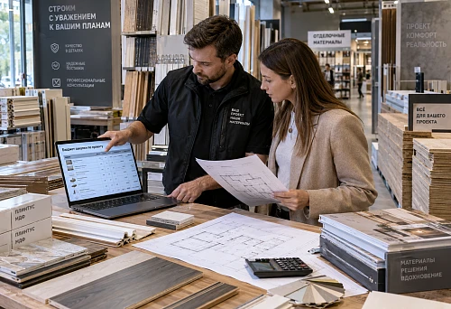 Controlling the procurement budget for construction and finishing materials by project