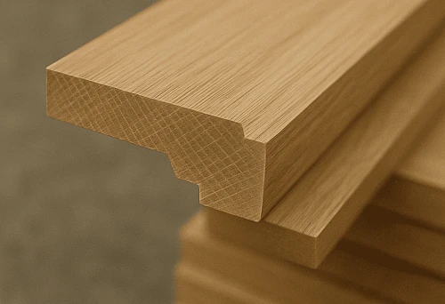 Carved Wooden Skirting Board with Ornamental Profile &mdash; Example of Solid Wood Products in Samara