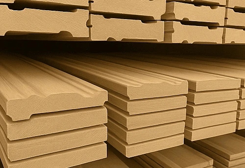 Wide solid wood baseboards in stock &mdash; items with decorative profiles