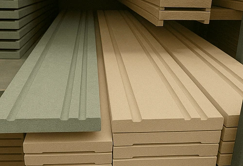 Decorative wooden skirting boards with carved openings &mdash; for floors and walls