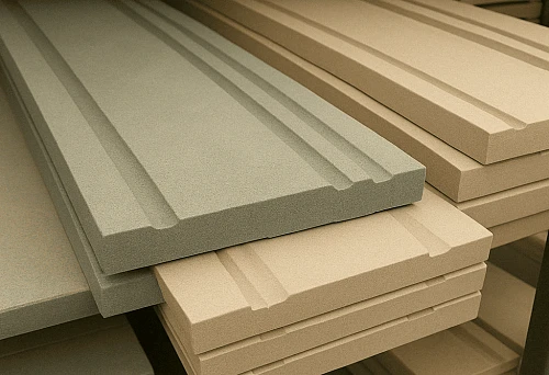 Patterned Wooden Skirting with Grooves in Stock in Krasnoyarsk &mdash; Ready for Sale