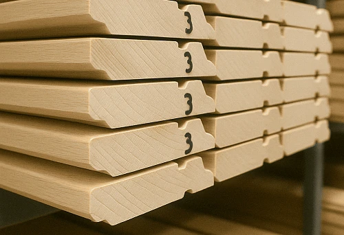 Solid Wood Baseboards in Natural Finish, In Stock