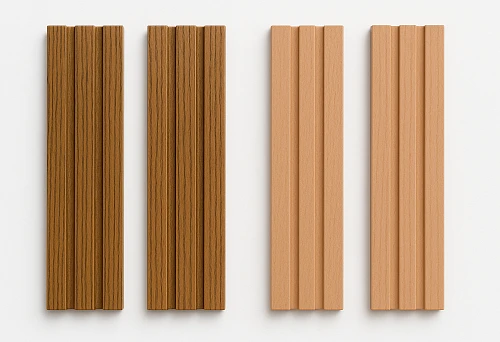 Decorative door trim in dark and light finishes &mdash; samples for finishing