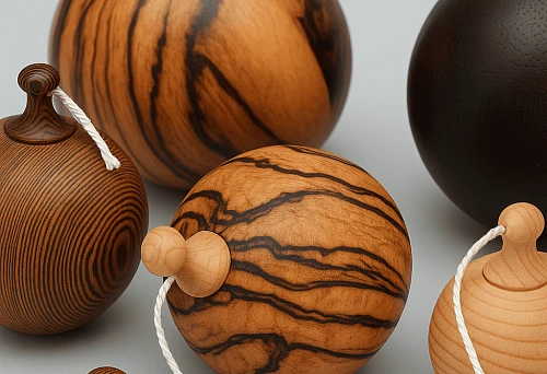 Wooden New Year Decorations