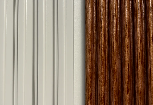 Light wooden siding with vertical profile &mdash; ideal solution for warm and natural wall finishing