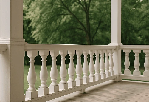 Stavropol balusters &mdash; light exclusive balusters on the veranda of the house, refined design