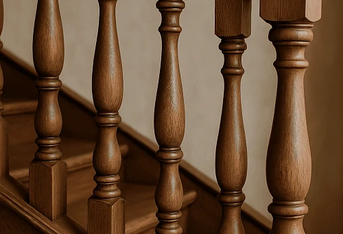 Architectural craftsmanship &mdash; wooden balusters on stairs, secrets of choosing ideal balusters for a modern home