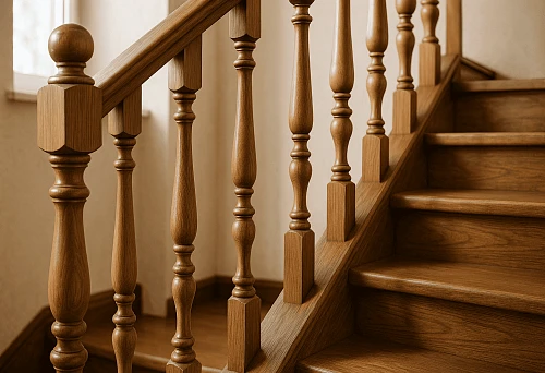Buy wooden balusters in Perm &mdash; the ideal solution for creating staircase masterpieces