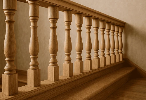 Balustrades Khabarovsk &mdash; wooden balusters for staircase railing, Far Eastern quality and reliability in every detail
