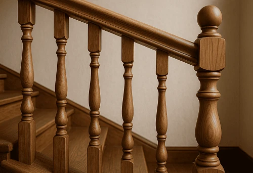 Buy elegant wooden balusters for stair railings