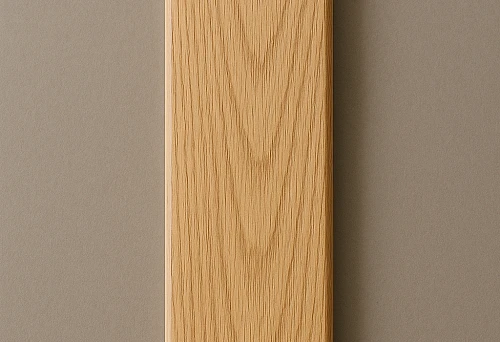 Decorative oak rail with natural wood texture