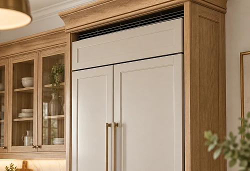 Wooden cornice KZ-010 &mdash; general view of the decorative profile