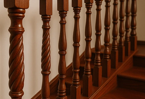 Wooden Balusters for Stairs from Samara Craftsmen