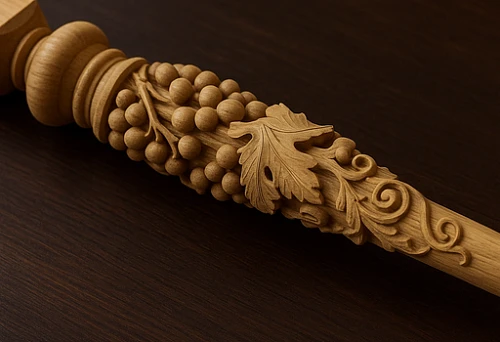 Baluster with grapevine twist, demonstrating optimal dimensions