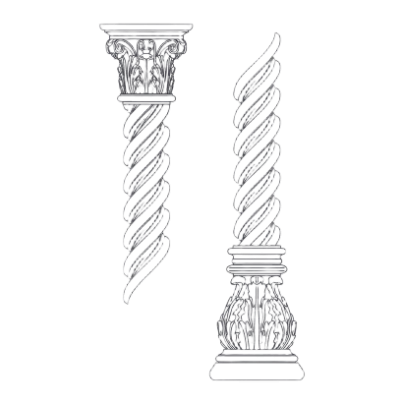 Pilasters, Columns