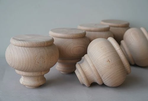 Examples of furniture elements in a natural style.