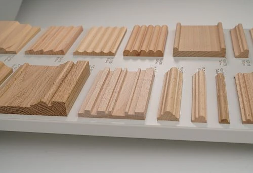 Samples of Wooden Lintels of Various Profiles, Including 10&times;30 mm Lintel from Solid Beech and Oak.