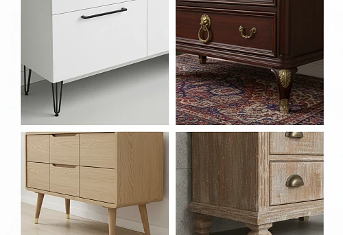 Comparison of Furniture Handles and Feet for Cabinet Furniture: Modern Minimalism, Classic Hardware, and Wooden Supports &mdash; Examples of Hardware Selection Using the 2026 Checklist