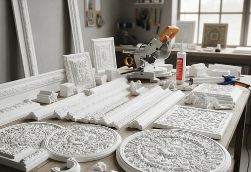 Buy polyurethane molding &mdash; decorative elements STAVROS: cornices, moldings, rosettes, and overlays for project kit