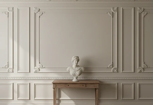 molding decor on the wall in a classic interior