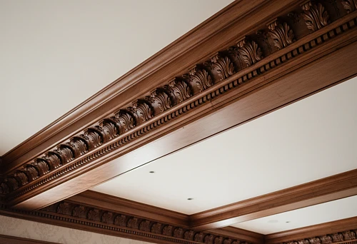 Carved Wooden Cornices with Classic Solid Oak Profile