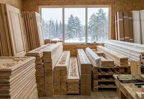 Buy wooden decor in Krasnoyarsk and polyurethane stucco with delivery: quality materials for the Siberian climate